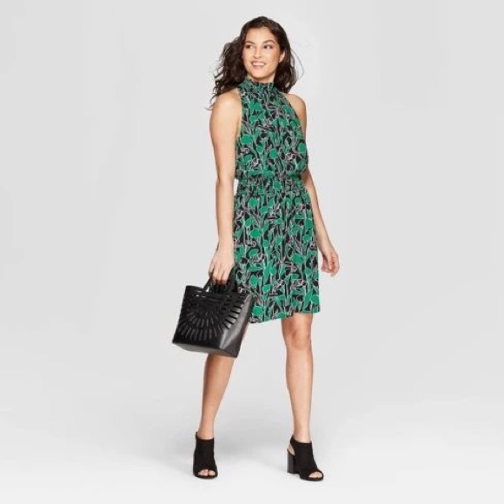 A New Day Floral Halter Dress